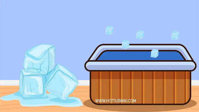 What about ice? Can you put ice in your hot tub? Yes, you can. If you want to lower your water temperature faster, then you can throw some ice into the water.