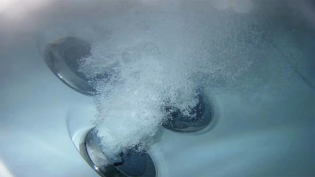 Before cleaning your inflatable hot tub you have to completely drain it. Most inflatable hot tubs are easy to clean, you can use water and soap to clean it.