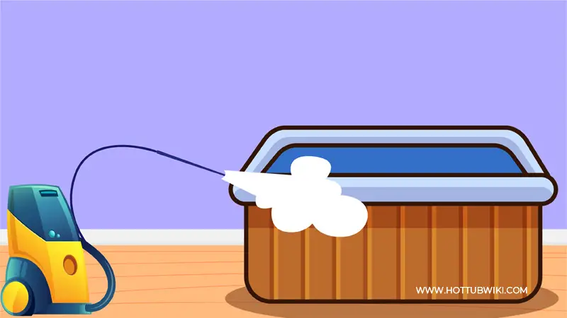 You can use a pressure washer to clean a regular hot tub. But, can you use a pressure washer to clean an inflatable hot tub? Yes, you can. But, you need to keep a distance between the hot tub and the pressure washer.