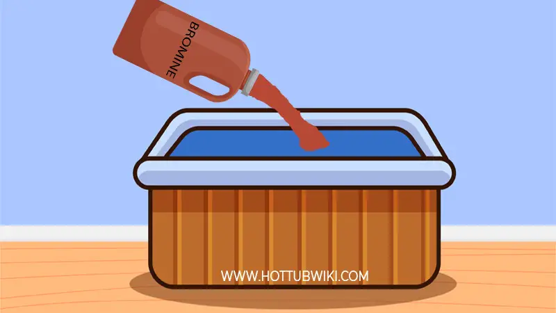 You can use a chlorine shock in a bromine spa. But, can you shock a chlorine hot tub with bromine? No, because you can't shock a spa with bromine. Bromine is only used to keep the hot tub clean.