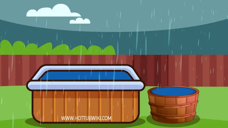 Use rainwater is one of many ways to save some money while using the hot tub. Just make sure to use a filter, and clean your hot tub filters after you filled the hot tub.