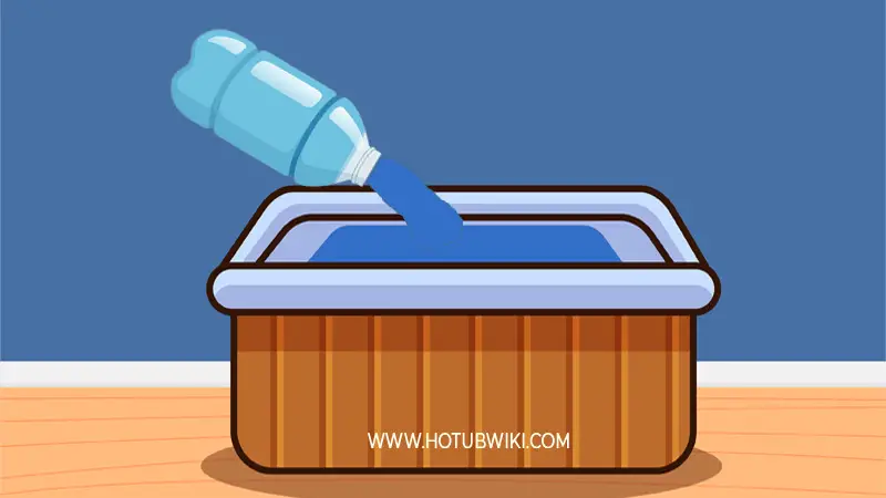 The first thing you want to do is to add fresh water. Adding fresh water will lower the salt levels in your hot tub.