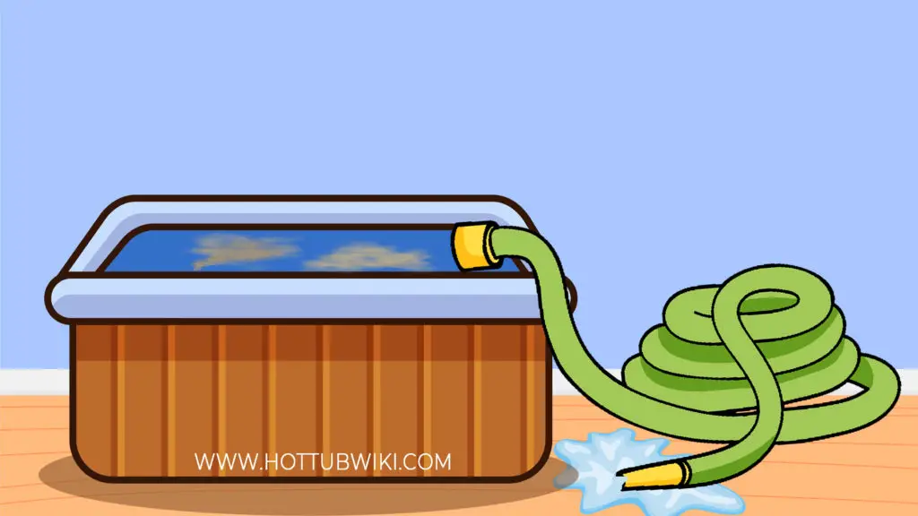 A garden hose is extremely effective if you want to remove sand from your hot tub.