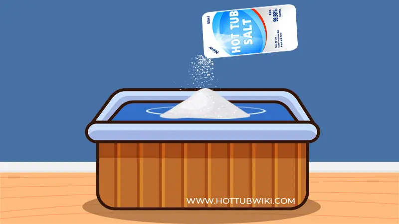 If you have too much salt in your hot tub, then you need to lower it.